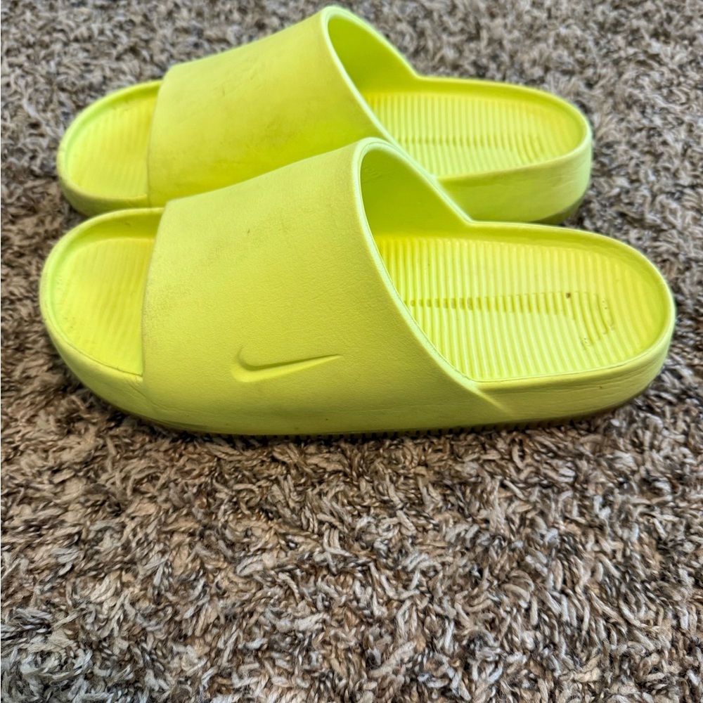 Nike Men’s  Neon Yellow Slide Sandals